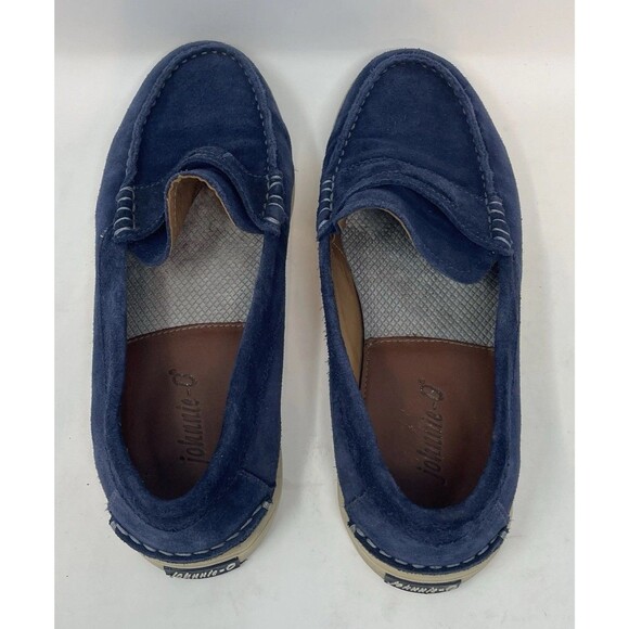 Johnnie-O Mens Santa Monica Blue Suede Loafer Casual Dress Style JMFW1720 Sz 8 M main image 6